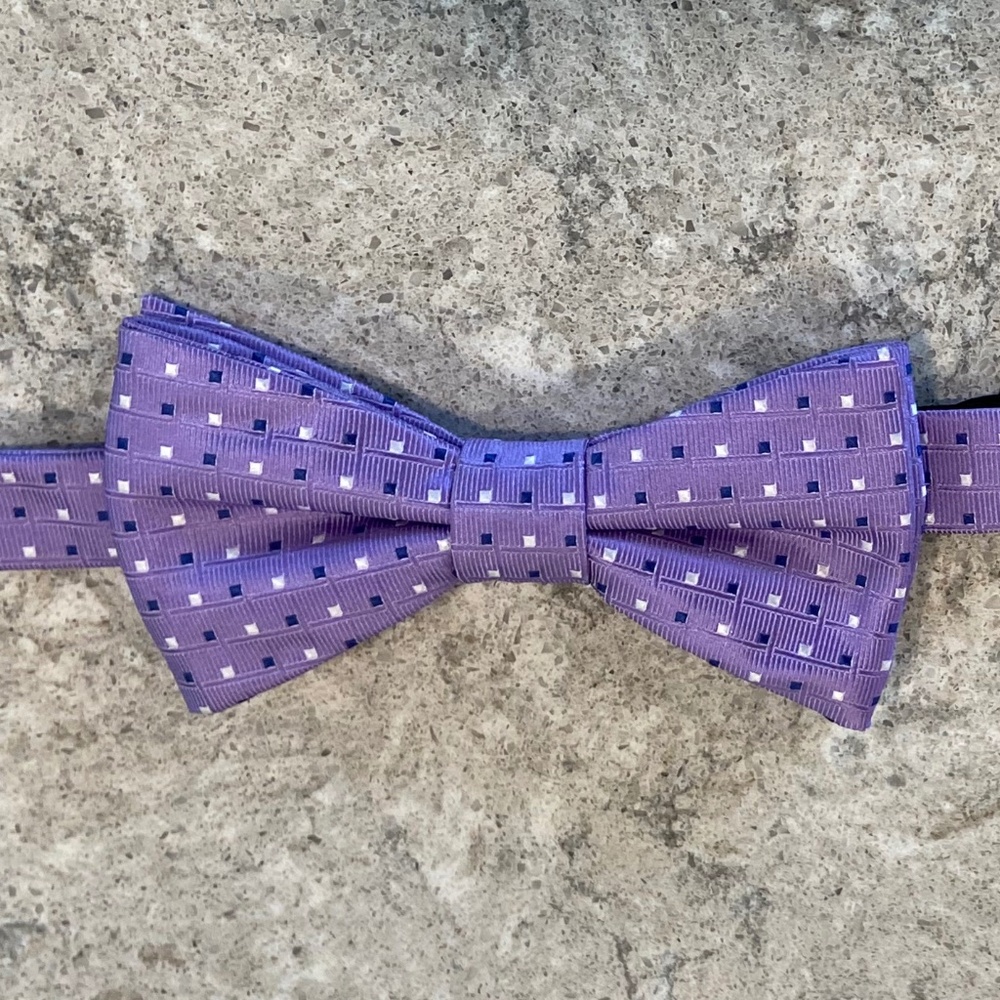 Bow Tie Purple Polka Dots